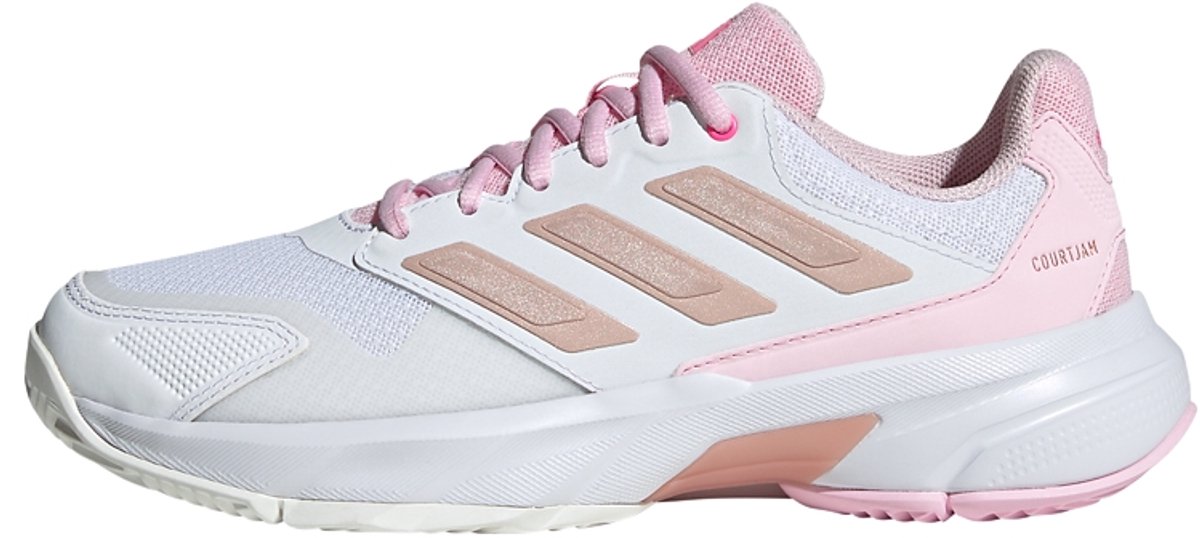 Adidas Performance Courtjam Control 3 Tennis Schoenen Dames Wit