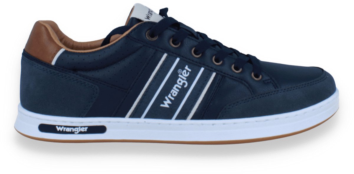 Wrangler Heren Sneaker Butch Men Low Dress Blues Blauw