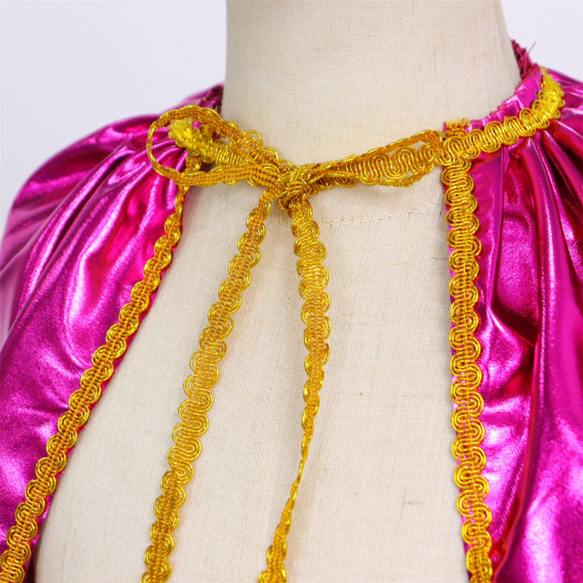 Joya Kids® Verkleedset Meisje | Superhelden Outfit Kind | Tutu Rok + Metallic Cape + Masker | Superheldin Ster | Prinses | Meisje Verkleedset | Prinsessencape | Carnaval | Verkleedkleding 3-delig | Roze — afbeelding 3