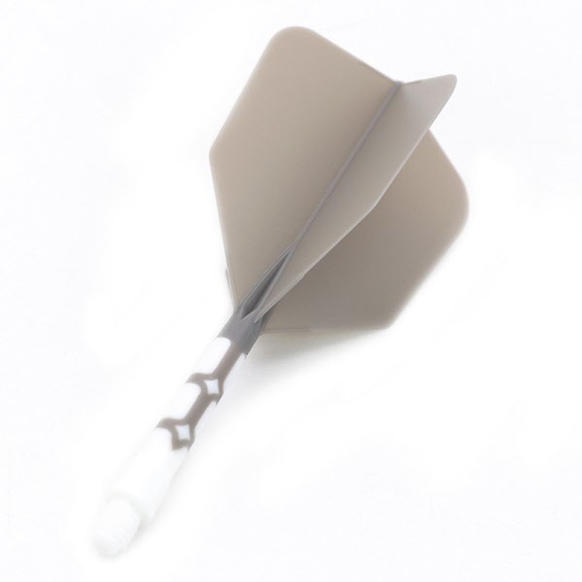 Cuesoul - ROST T19 Integrated Dart Flights - Big Wing - Grey White