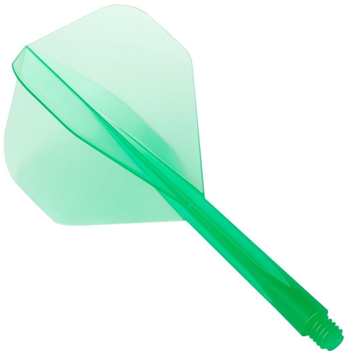 Condor Zero Stress Flight System - Standard Clear Green - Dart Flights Medium