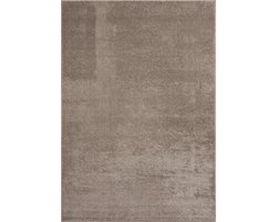 the carpet Marley Elegante Designer Vloerkleed, Zacht & Onderhoudsvriendelijk, Kortpolig, Woonkamer, beige taupe, 80 x 150 cm