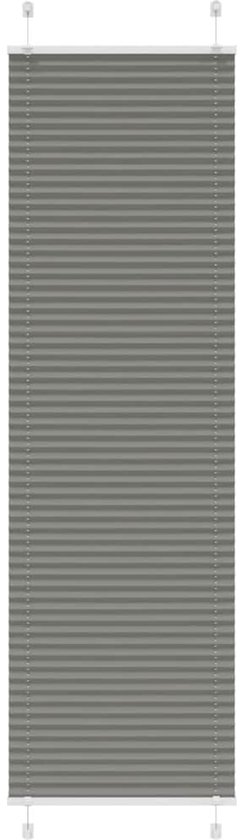 Store plissé vidaXL - 60 x 200 cm - Anthracite - Stores à rouleau enrouleur - Décoration de fenêtre - Brise-vue - Filtre de lumière