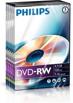 Philips DN4S4T05F (her)schrijfbare DVD's 5 stuks