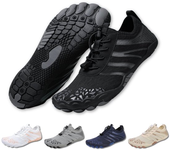 DOTALES - Chaussures pour femmes Barefoot FlowStep pour femmes et hommes Noir 41