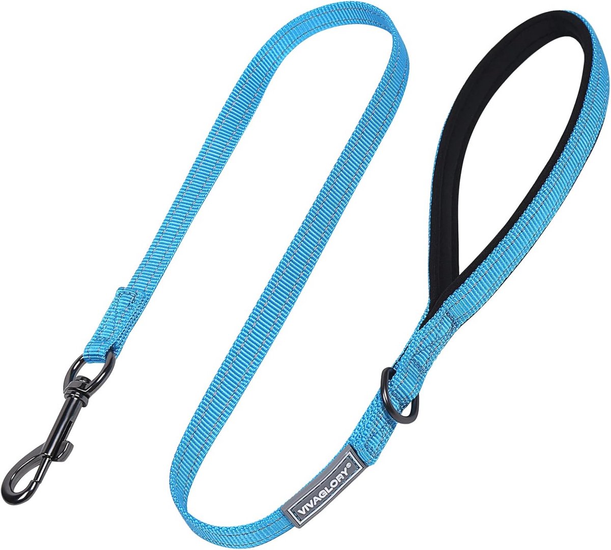 Training hondenriem met neopreen handgreep voor kleine en middelgrote honden