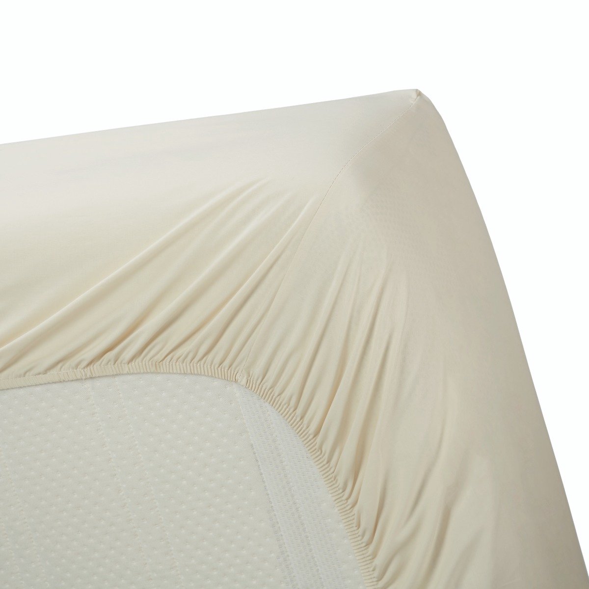 Linolux Hoeslaken Katoen Perkal Natural 80x200