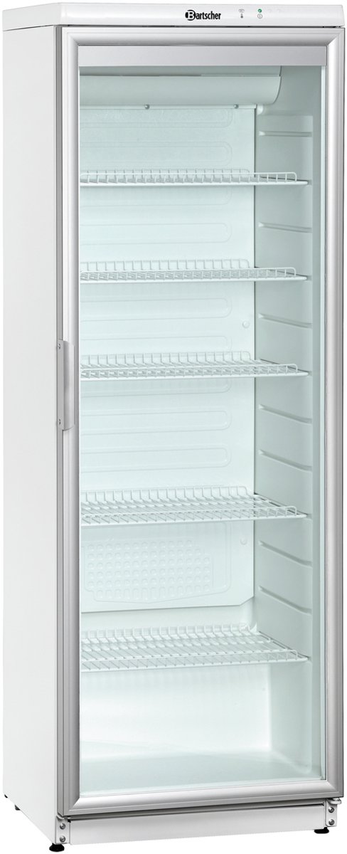 Bartscher Drankenkoeling - 350L - Wit/RVS - 2°C/+10°C - Statisch - 600x600x1730mm - Horeca Koelkast