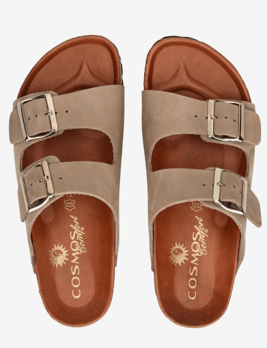 Cosmos Dames Slipper Taupe | Beige | Maat: 36