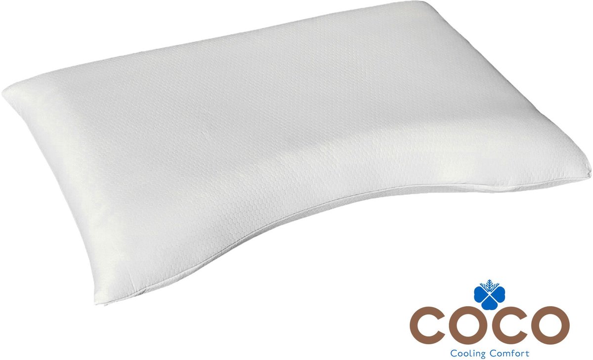 Mahoton Hoofdkussen Coco Outlast 14 cm Medium - met gratis Teddy molton