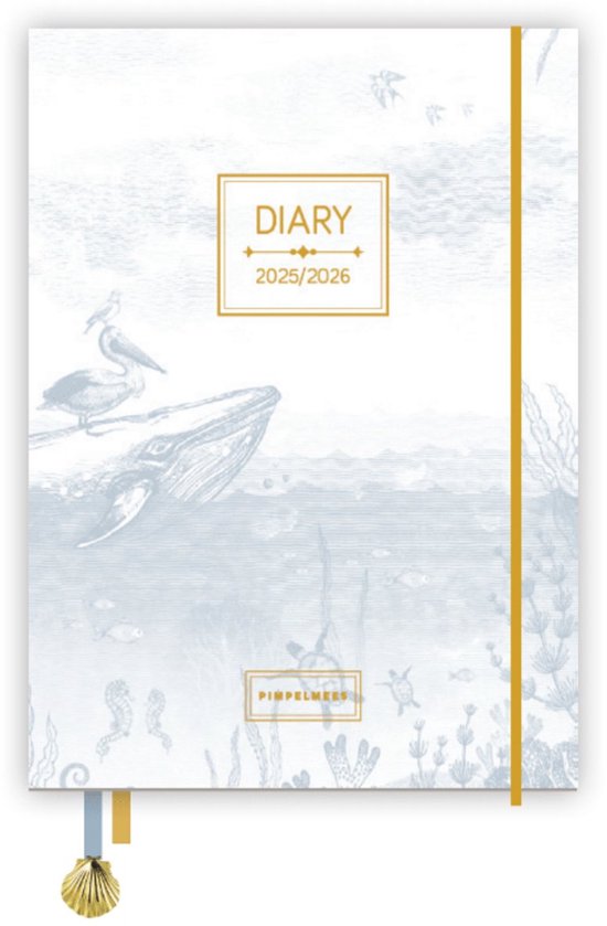 Pimpelmees academic diary 2025-2026 Mono Breezy Blue