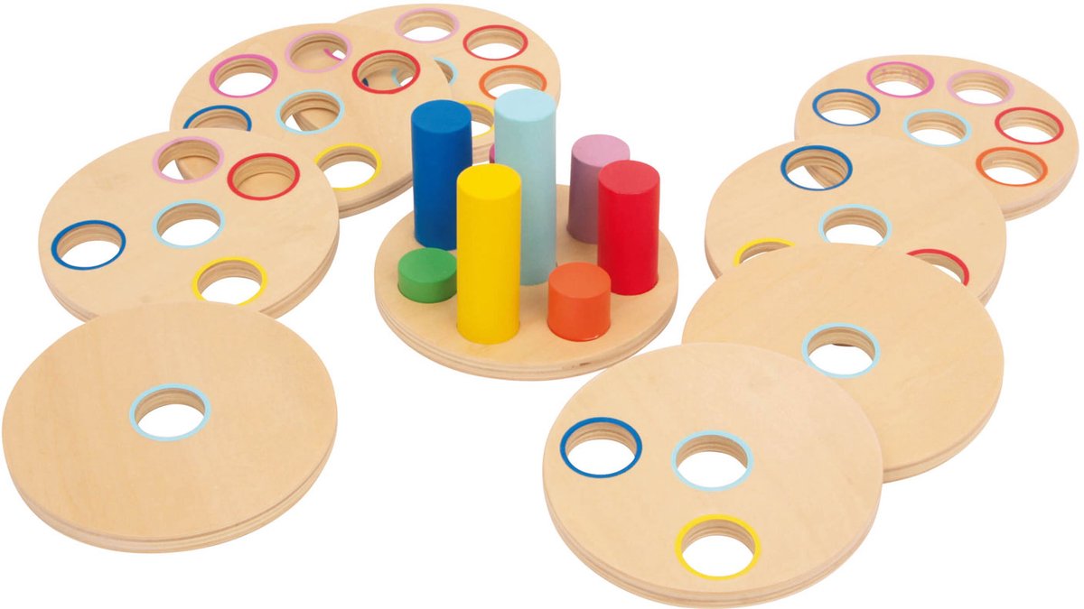 Small Foot - Houten Stapelspel Logisteck Educatief, 9dlg.