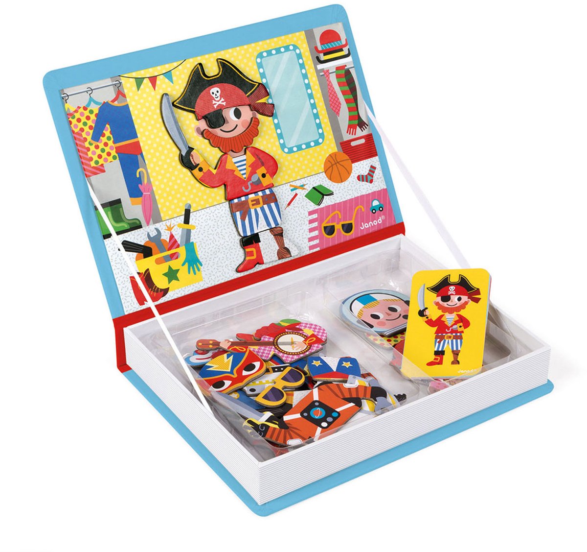 Janod - Magnetibook - Verkleedfeest Jongens - Magneetboek Speelset — afbeelding 7