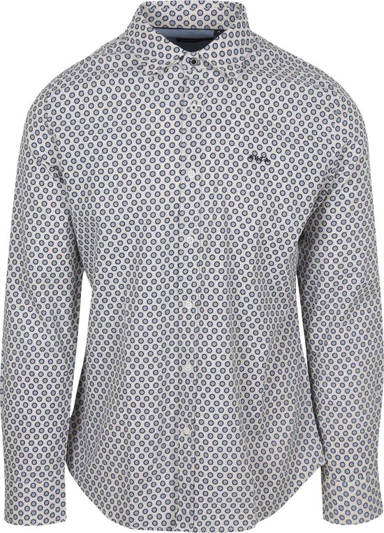 NZA Overhemd Jaden Linnen Blend Blauw - Maat XXL - Heren - Overhemden Casual