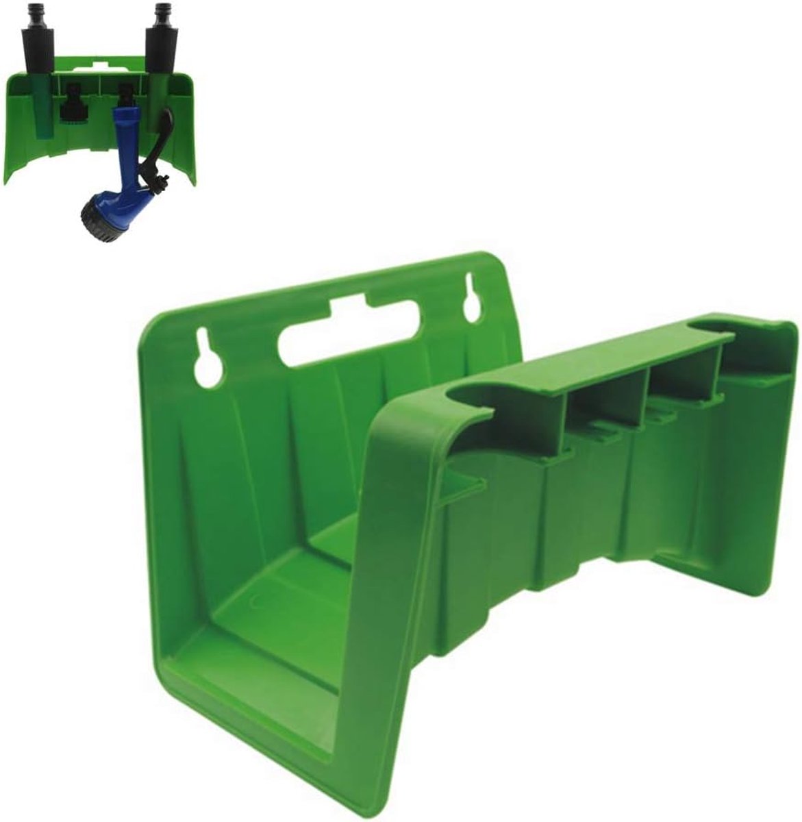 Tuinslangpijp Hanger - Muur Gemonteerd - Groen - Kunststof