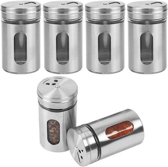 ZOFUN 3 stuks kruidenpotjes met draaidek, 300 ml, glazen kruidenpotjes, 16,5 x 6 cm, luchtdichte kruidenstrooier met 4 soorten, kruidenpotjes met draaidek, kruidenpotjes voor keuken, eetkamer, grill ZOFUN 3 stuks kruidenpotjes met draaidek, 300 ml, glazen kruidenpotjes, 16,5 x 6 cm, luchtdichte kruidenstrooier met 4 soorten, kruidenpotjes met draaidek, kruidenpotjes voor keuken, eetkamer, grill