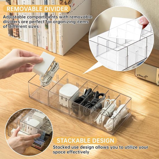 KABELMANAGEMENTBOX AUS HOLZ aus Holzmaterial Kabelbox Organizer für Home Office EUR 53,91