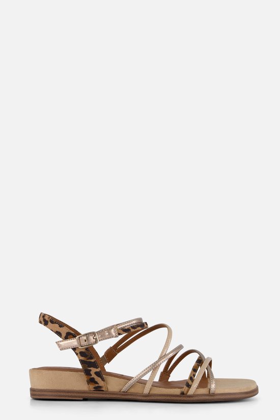 Tamaris Leopard Sandalen beige Textiel - Dames - Maat 39