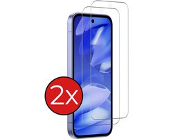 Screenprotector - 2 Stuks - Geschikt voor Google Pixel 9a - Extra Sterk - Beschermglas - Gehard Glas - Tempered Glass - Screen Protector