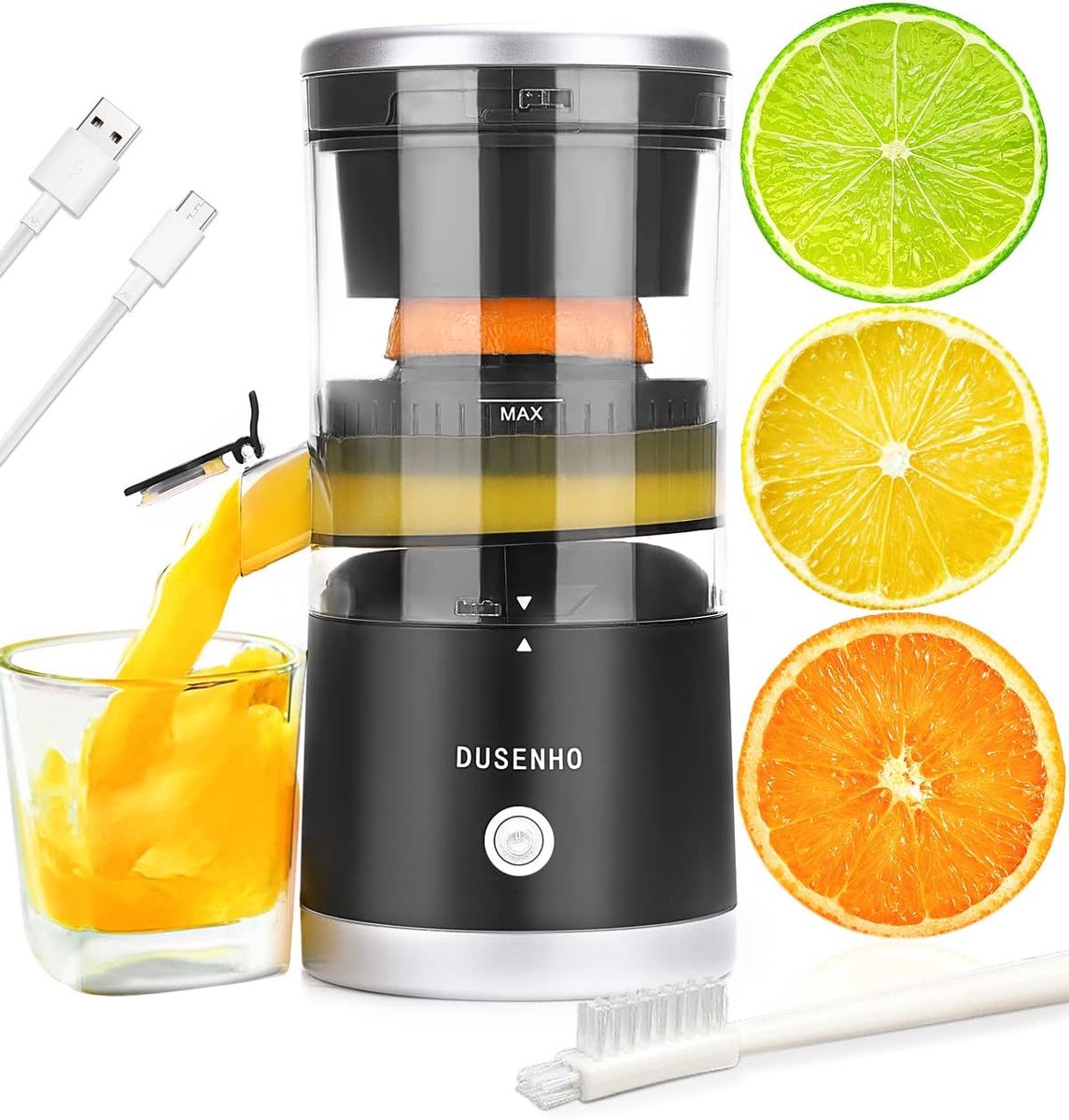 Oplaadbare elektrische citruspers met USB – Ideaal voor sinaasappel, citroen en grapefruit