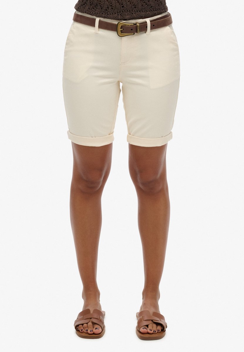 Superdry City chinoshort Dames Korte broeken Oyster