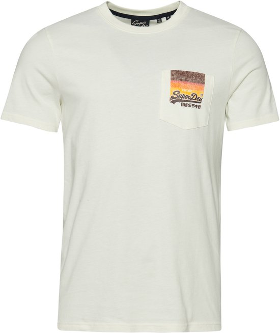 Sweat Zippé Blanc Homme Superdry Collegiate State | Espace des marques