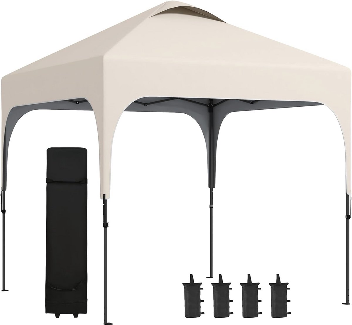 Tuinpaviljoen 2,5 x 2,5 m - Opvouwbaar en In Hoogte Verstelbaar - UV 50+ Bescherming