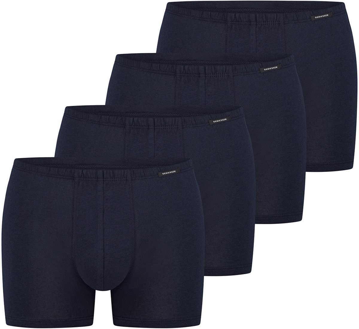 Schiesser Heren shorts 4 pack Cotton Essential