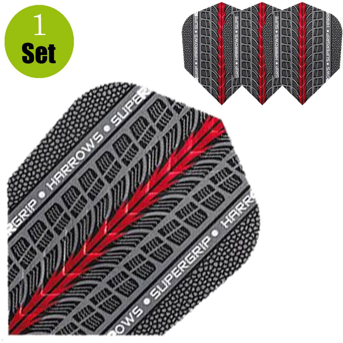 Harrows Supergrip Dartflights - Rood