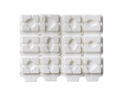 Sundo tablettensplijter met opbergvak - wit