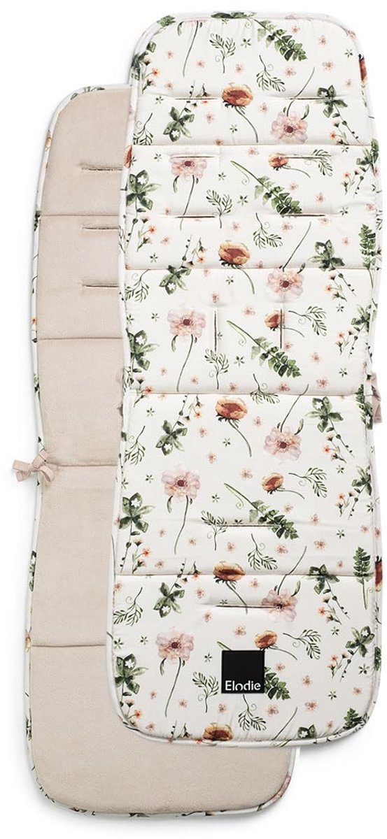 Ibenzoa® Zachte en Comfortabele Zitkussen voor Kinderwagens - Omkeerbaar, Wasbaar, Bloemdecor