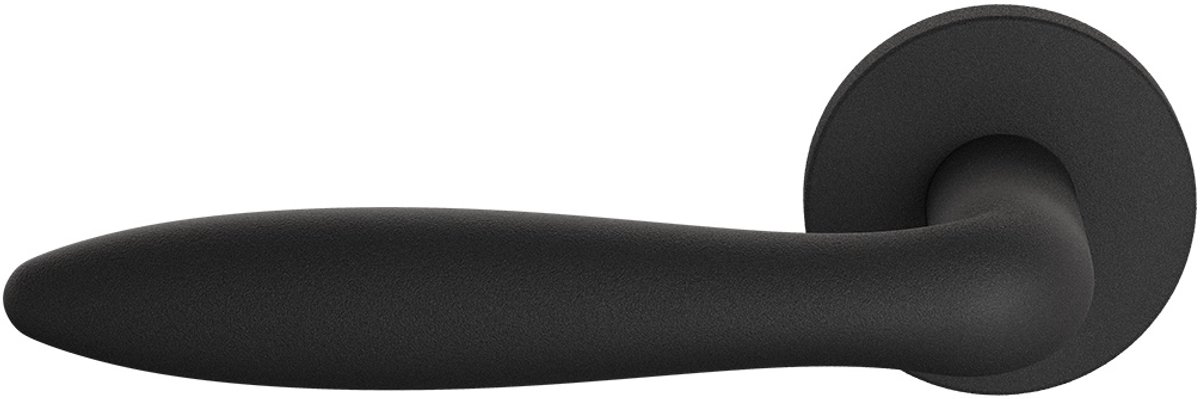 Deurkruk op rozet - Zwart - RVS - GPF - GPF1314.61.00 Rangi Deurklink op ronde zwart, 50x8mm