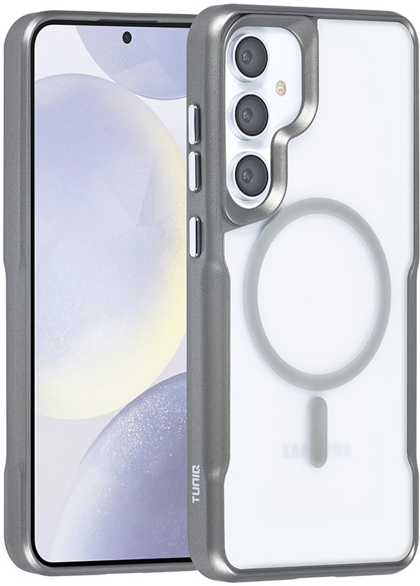 TUNIQ telefoonhoesje voor Samsung Galaxy S24 Plus - MagSafe siliconen backcover - Grijs