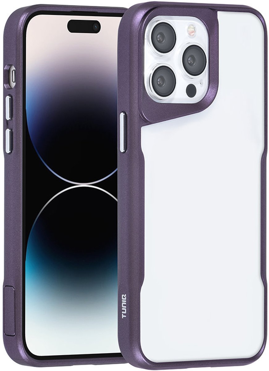 TUNIQ telefoonhoesje voor Apple iPhone 14 Pro Max - Siliconen backcover - Paars
