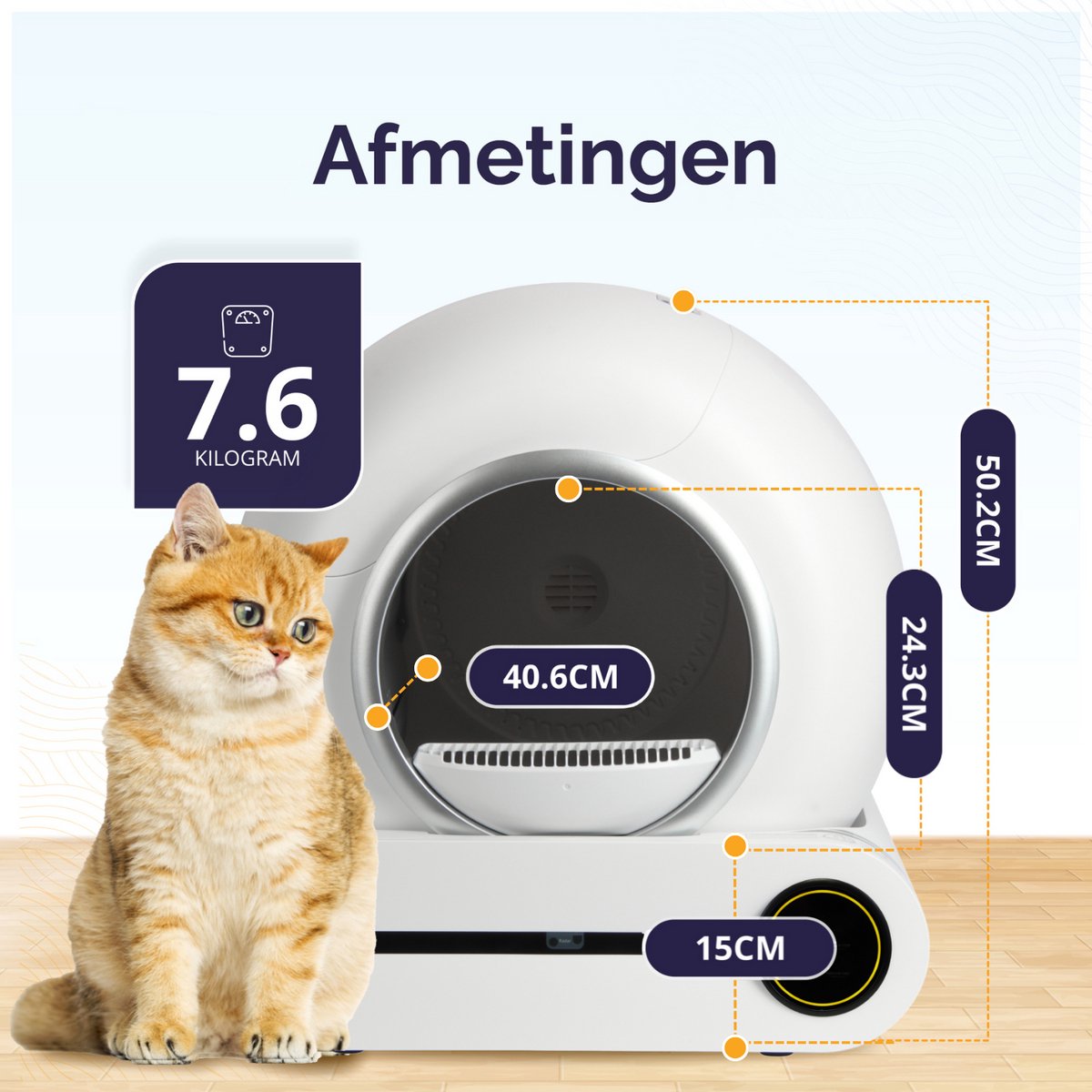 Viervoeter Fresh automatische kattenbak met drinkfontein thumbnail 3