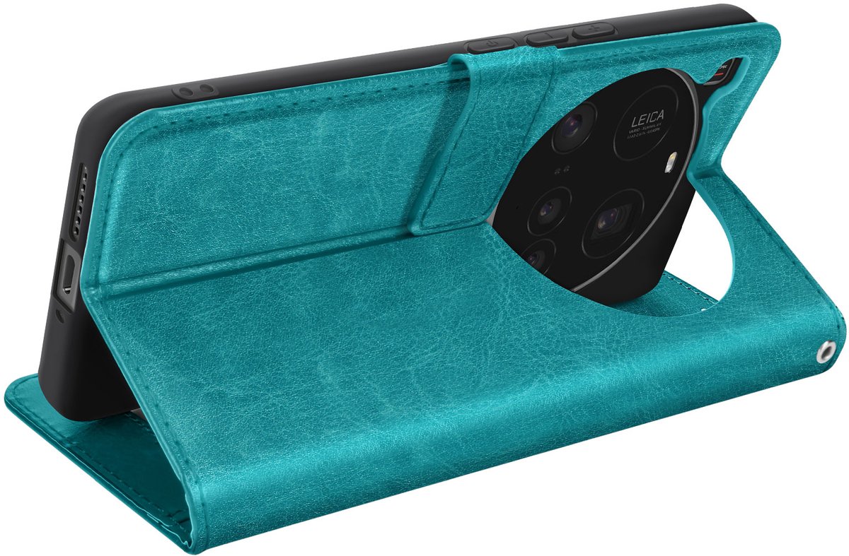 Mayaxess, Étui pour Xiaomi 15 Ultra Clapet Portefeuille Support, Nachtblauw