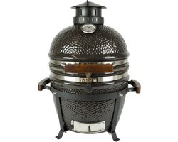 Grizzly Grills Kamado Elite Compact – Ø33 cm / Ø13inch – Houtskoolbarbecue - Kamado - compleet met platesetter en aspook