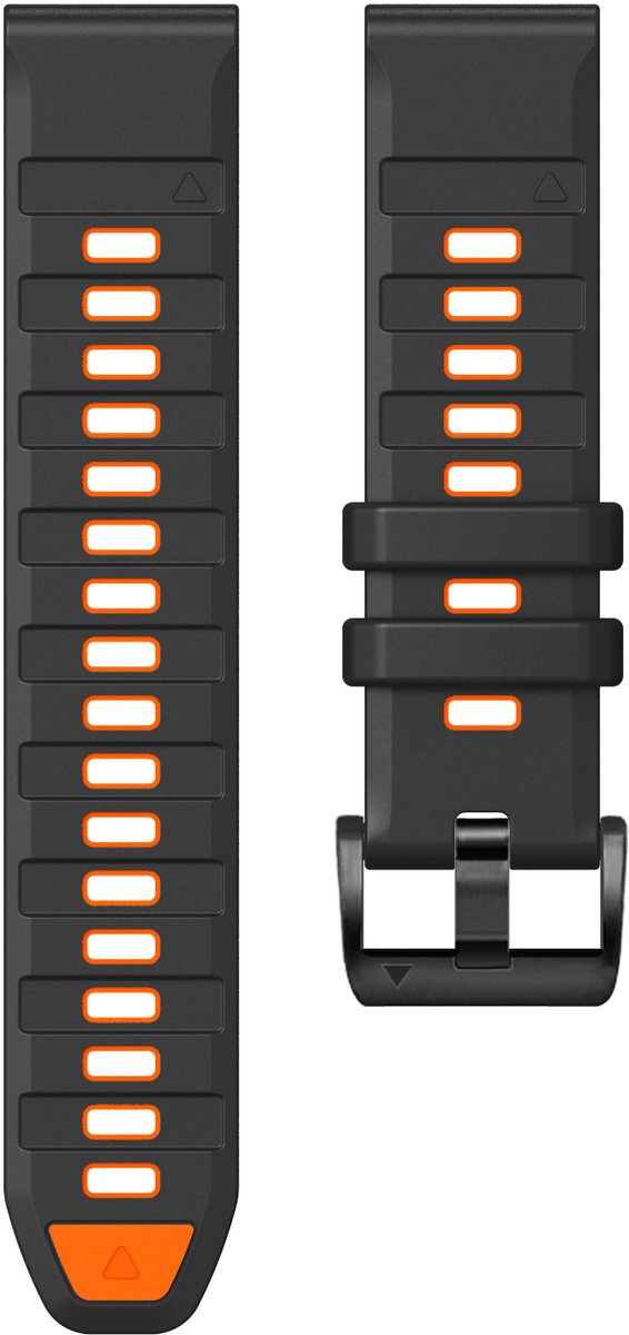 Stravo Dubbelkleurige Siliconen bandje in Fenix 8 Stijl voor Garmin Fenix 5s - Fenix 6s - Garmin Fenix 7s / Fenix 8 thumbnail 3