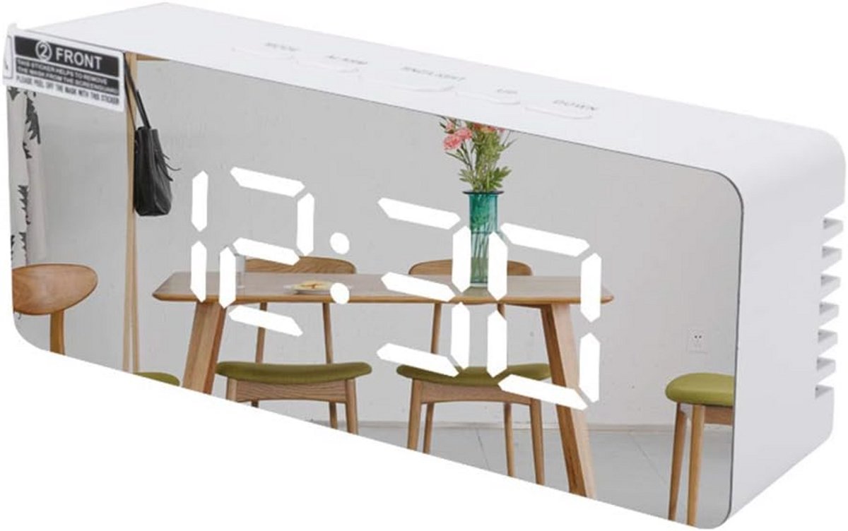 Digitale wekker met groot LED-display en sluimerfunctie