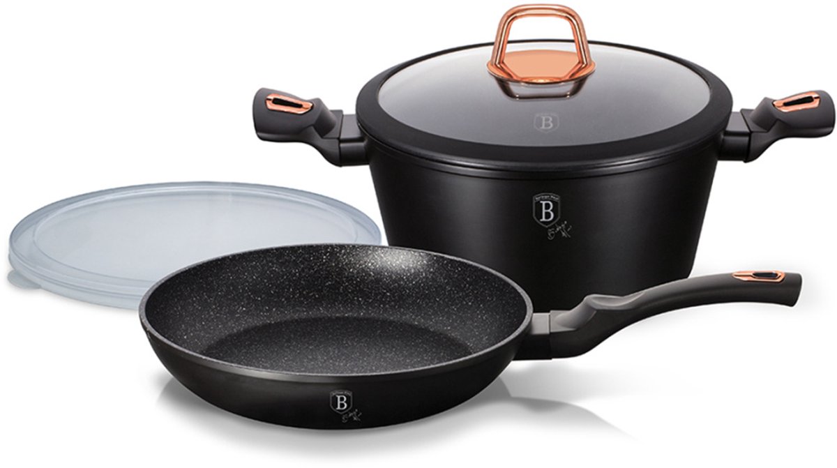POT EN KOEKENPAN BERLINGER HAUS BH-7741 BLACK ROSE