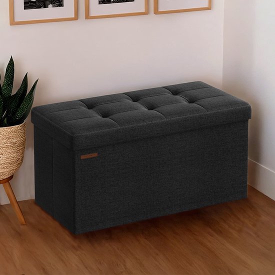 Banc – Avec espace de rangement – ​​38 x 76 x 38 cm – Coffre – Version compacte