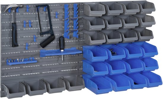 50 gereedschapsdragers, assortiment, gereedschapshouder, wandrek, werkplaats, rood, gereedschap, moersleutel, schroevendraaier, tangen