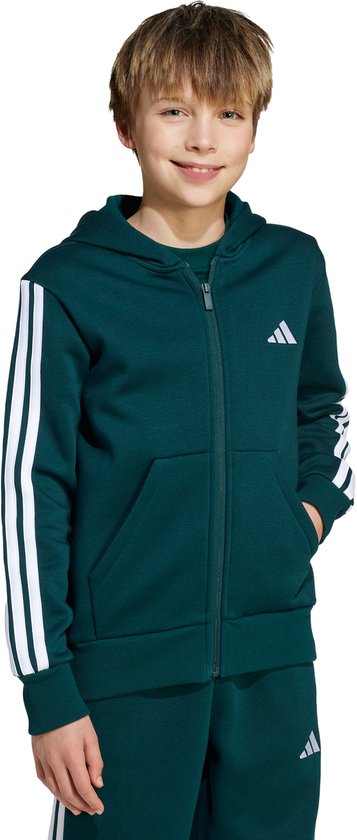 adidas Sportswear Veste à capuche entièrement zippée Essentials Enfants - Enfants - Vert - 140