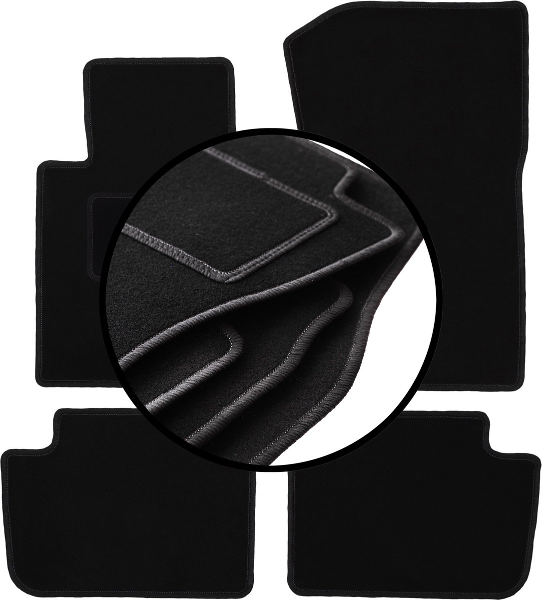 Complete set veloursmatten voor: BMW X3 E83 SUV (2003-2010)