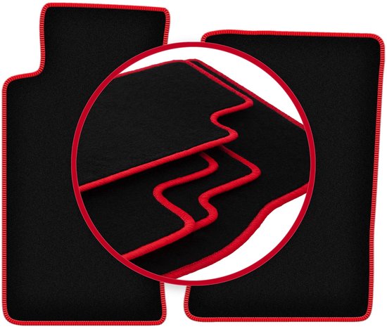 Tapis de voiture CARLUX-RED pour : Mazda MX-5 II NB cabriolet (1998-2005)