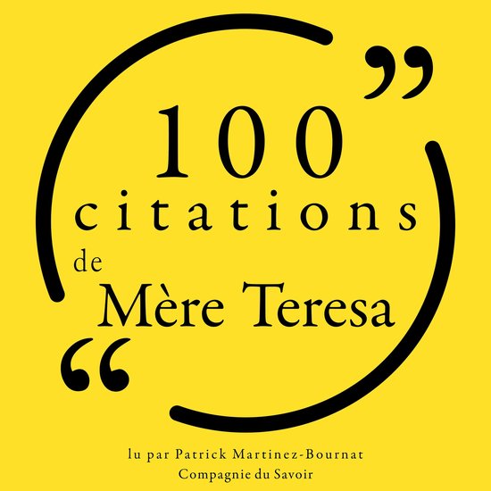 100 citations de Mère Teresa - cover