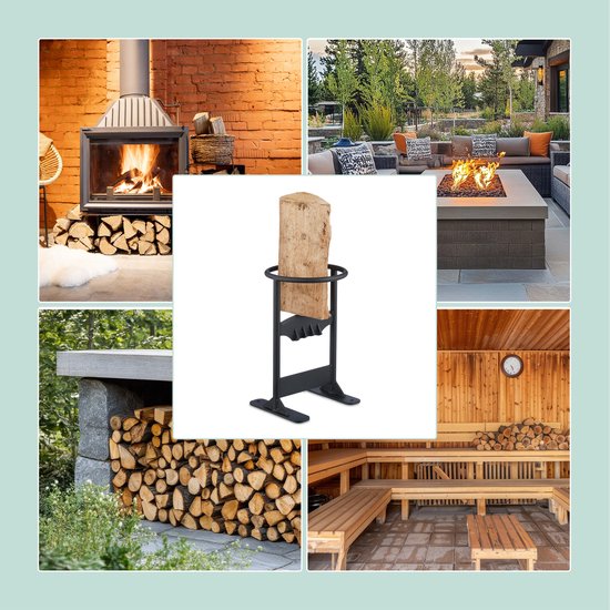 Houtklover voor aanmaakhout - Ø 16 cm - handmatig - gietstaal van Houtklover — afbeelding 3