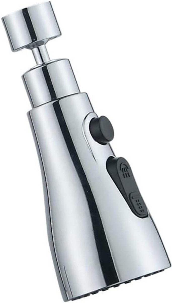 360 Degree Rotation Kitchen Faucet Head - 3-Function Sprayer Head Replacement for Pull Out Faucet
