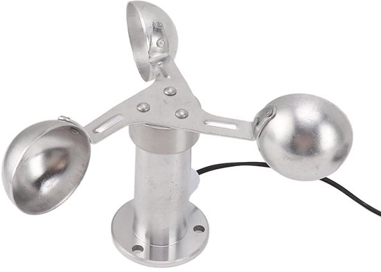 Anemometer Wind Speed Sensor - 3 Cups - 8M kabel - Voor windmeting | bol