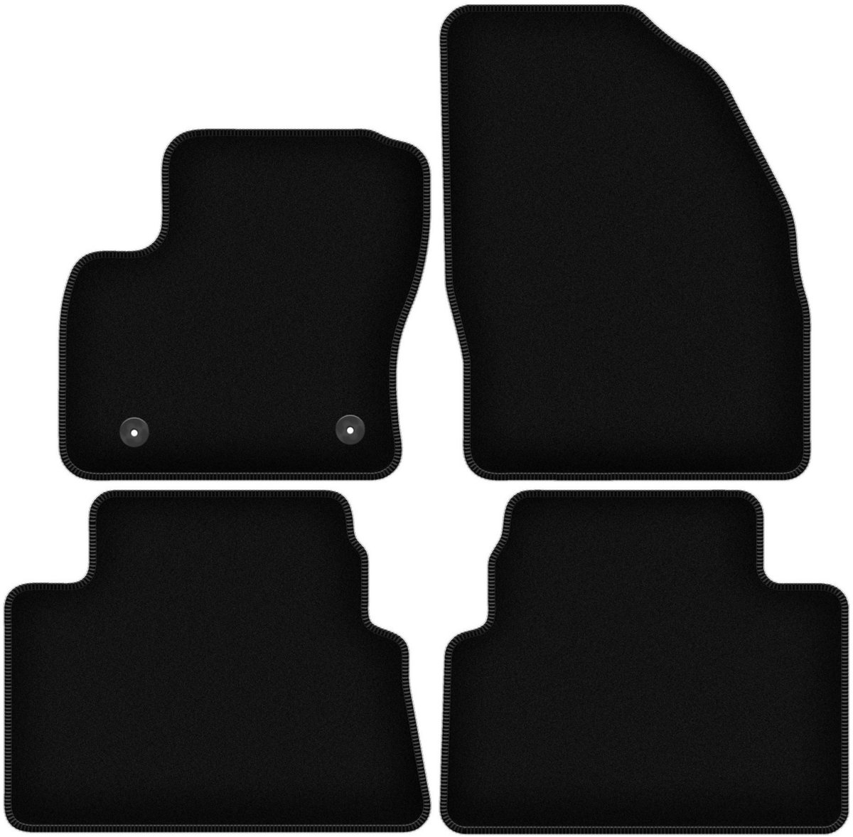 BASIC zwarte veloursmatten voor: Ford Kuga MK1 SUV (2011-2013)